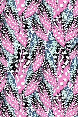 羽毛印花华亿平台图片