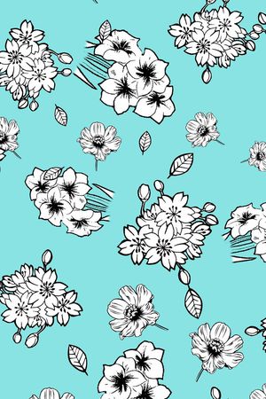 色块花卉印花华亿平台图片