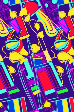 格子印花华亿平台图片