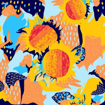 向日葵印花华亿平台图片