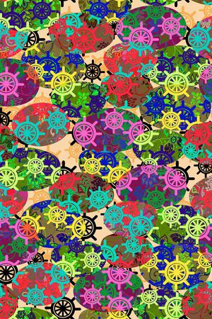 色块印花华亿平台图片