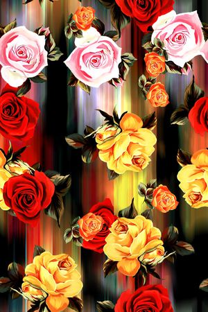 时尚女装印花华亿平台图片