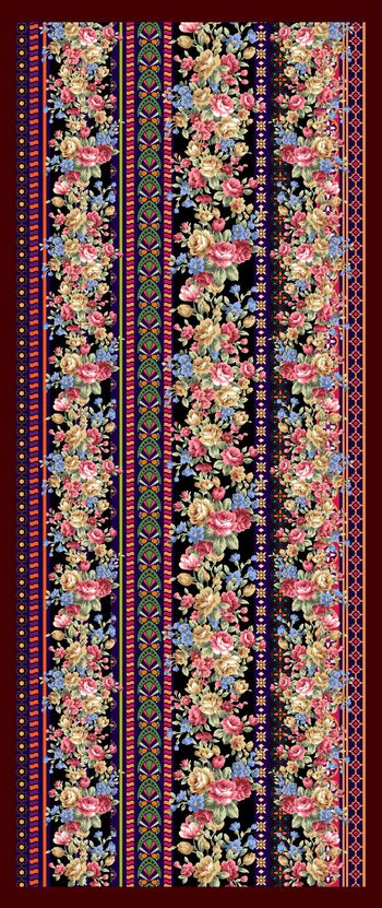 丝巾长巾印花华亿平台图片