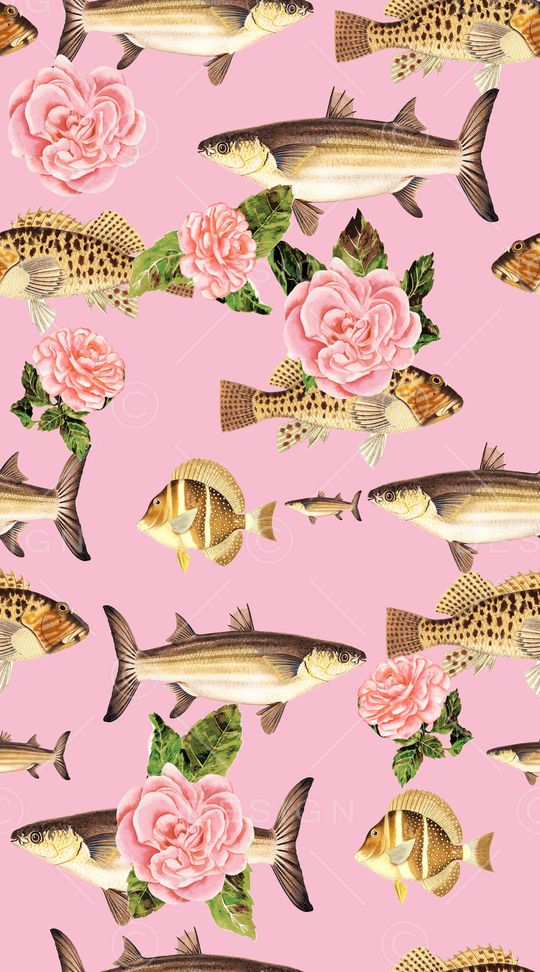 热带鱼印花华亿平台图片