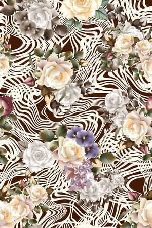 花朵印花华亿平台图片