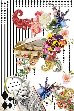 趣味几何印花华亿平台图片