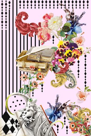 趣味几何印花华亿平台图片