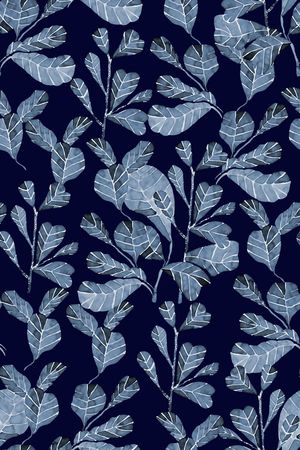 树叶印花华亿平台图片