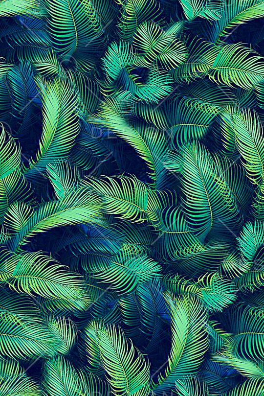 抽象手绘水彩画植物树叶印花印花华亿平台图片