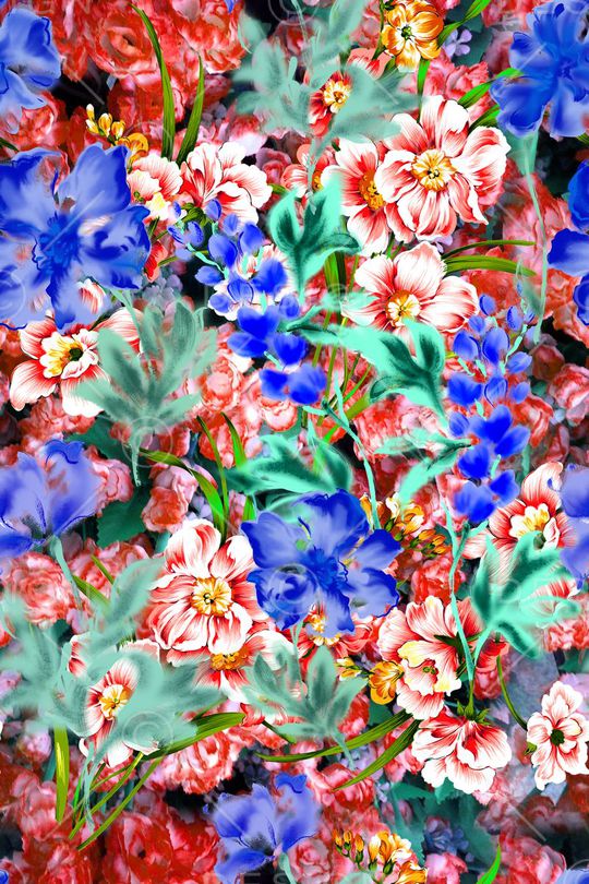 原创水彩画印花华亿平台图片