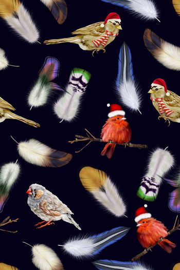 羽毛印花华亿平台图片