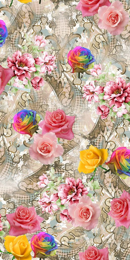 玫瑰花印花华亿平台图片