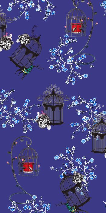 鸟笼印花华亿平台图片