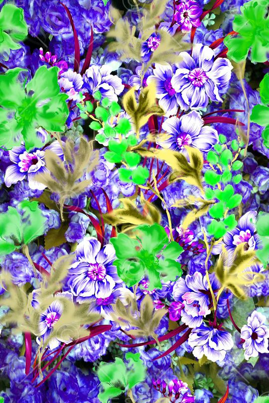 原创水彩画印花华亿平台图片