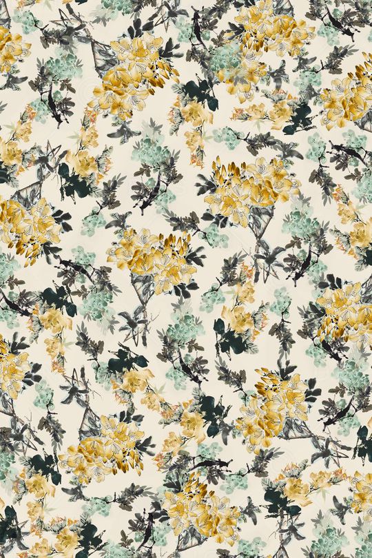 水墨印花华亿平台图片