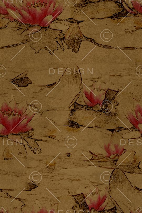 荷花印花华亿平台图片