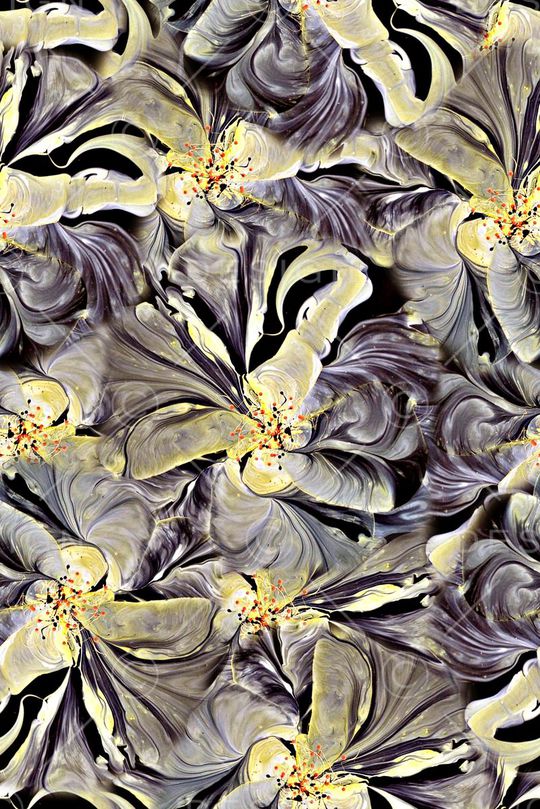 抽象手绘水彩几何纹理印花印花华亿平台图片