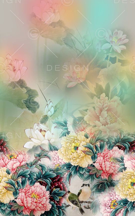 中国风印花华亿平台图片