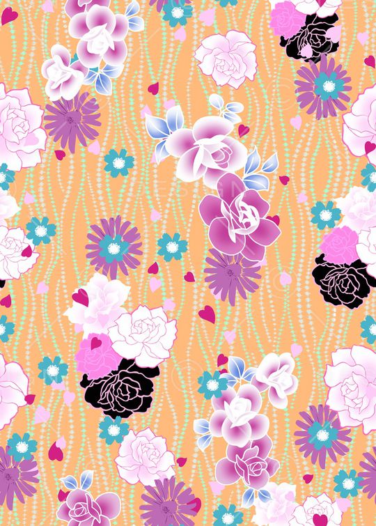 玫瑰印花华亿平台图片