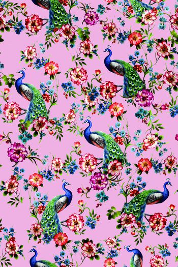 孔雀印花华亿平台图片