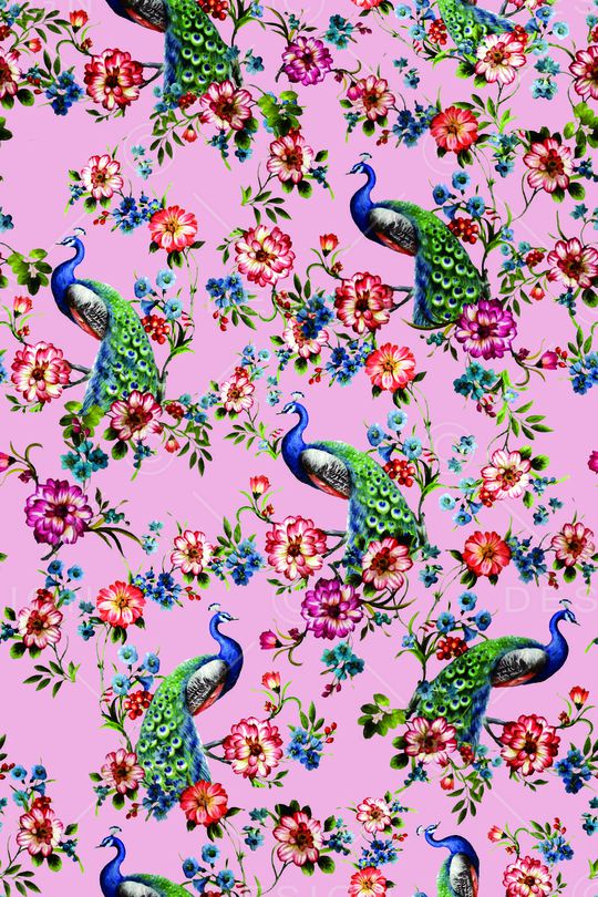 孔雀印花华亿平台图片