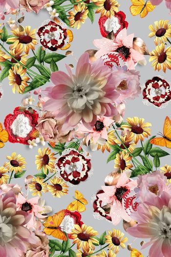 花朵印花华亿平台图片