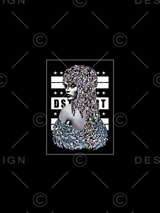 人物像印花华亿平台图片