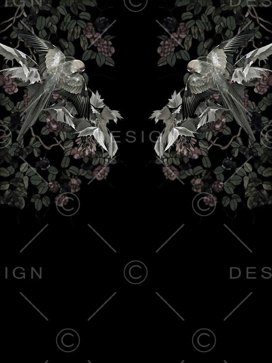 花鸟印花华亿平台图片