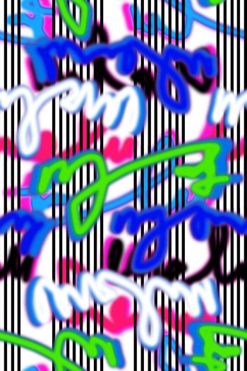 721215-荧光字母条纹蓝