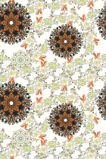 721251-民族花纹倾斜白