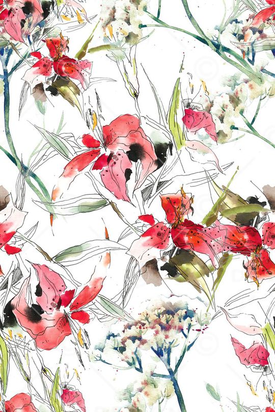 手绘印花华亿平台图片