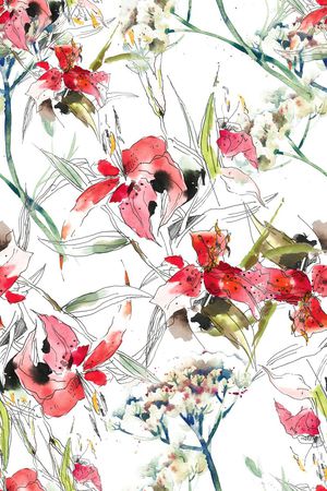 手绘印花华亿平台图片