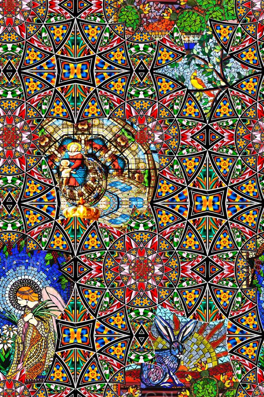 几何印花华亿平台图片