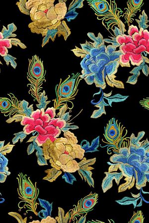 绣花印花华亿平台图片