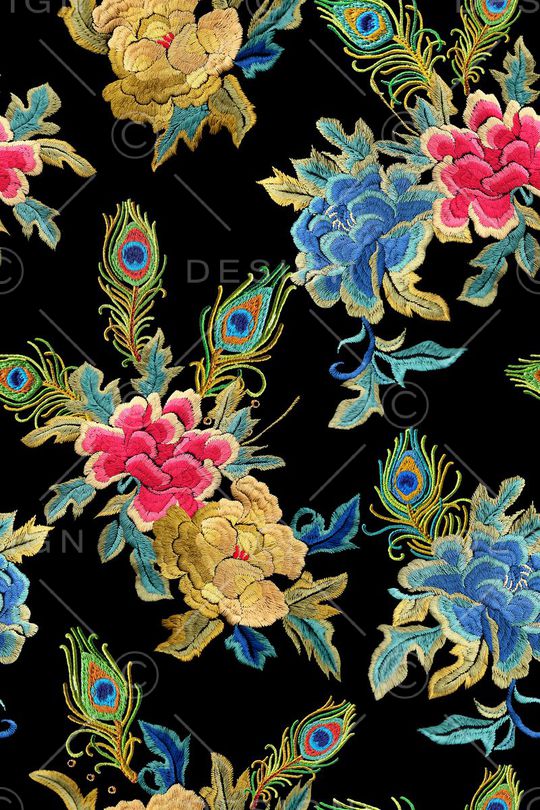 绣花印花华亿平台图片