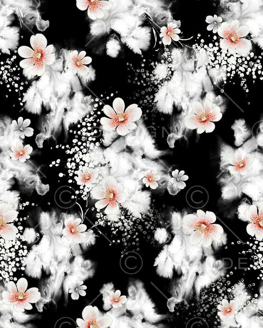 黑底印花华亿平台图片