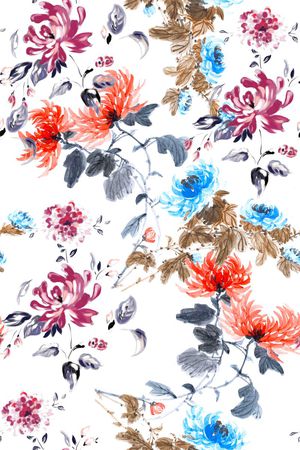 手绘印花华亿平台图片