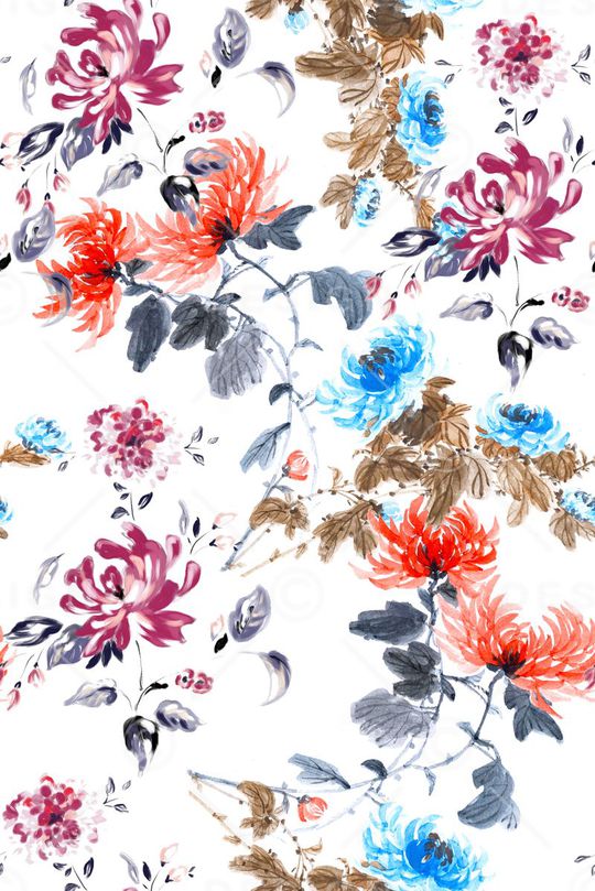 手绘印花华亿平台图片