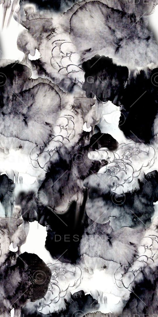 抽象花卉印花华亿平台图片