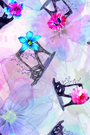 花卉印花华亿平台图片