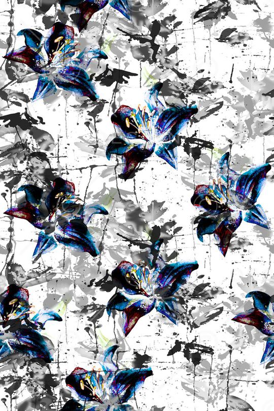 牡丹印花华亿平台图片