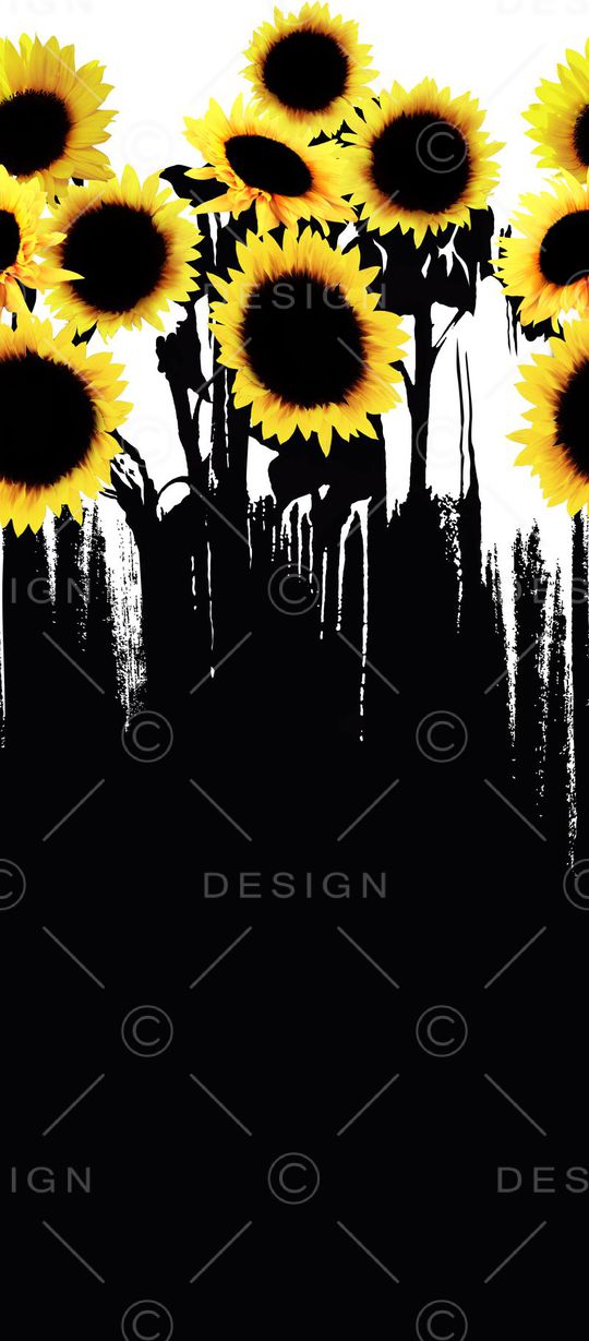 向日葵印花华亿平台图片