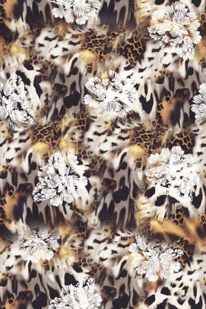 豹纹印花华亿平台图片