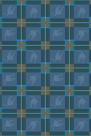 格子印花华亿平台图片