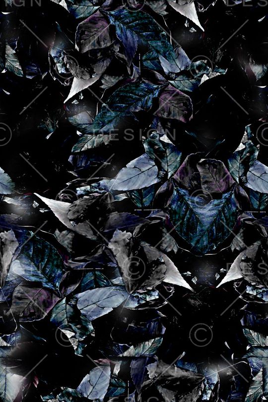 树叶印花华亿平台图片