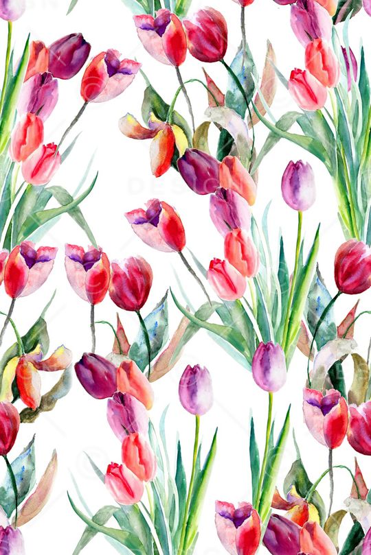 郁金香印花华亿平台图片