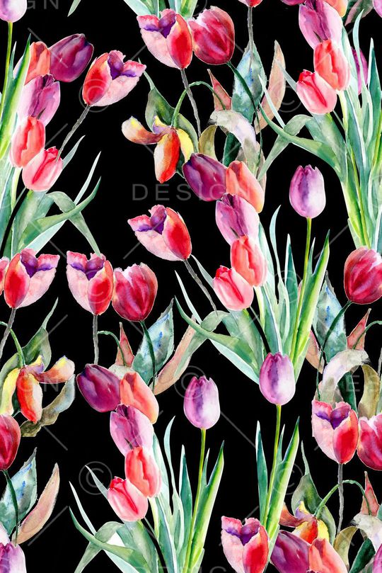 郁金香印花华亿平台图片