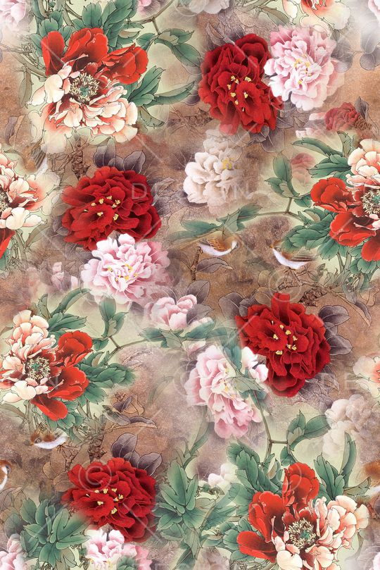 花朵印花华亿平台图片