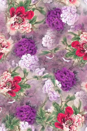 花朵印花华亿平台图片