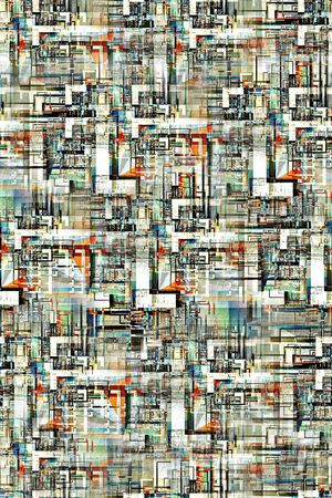 抽象手绘几何水彩纹理印花印花华亿平台图片